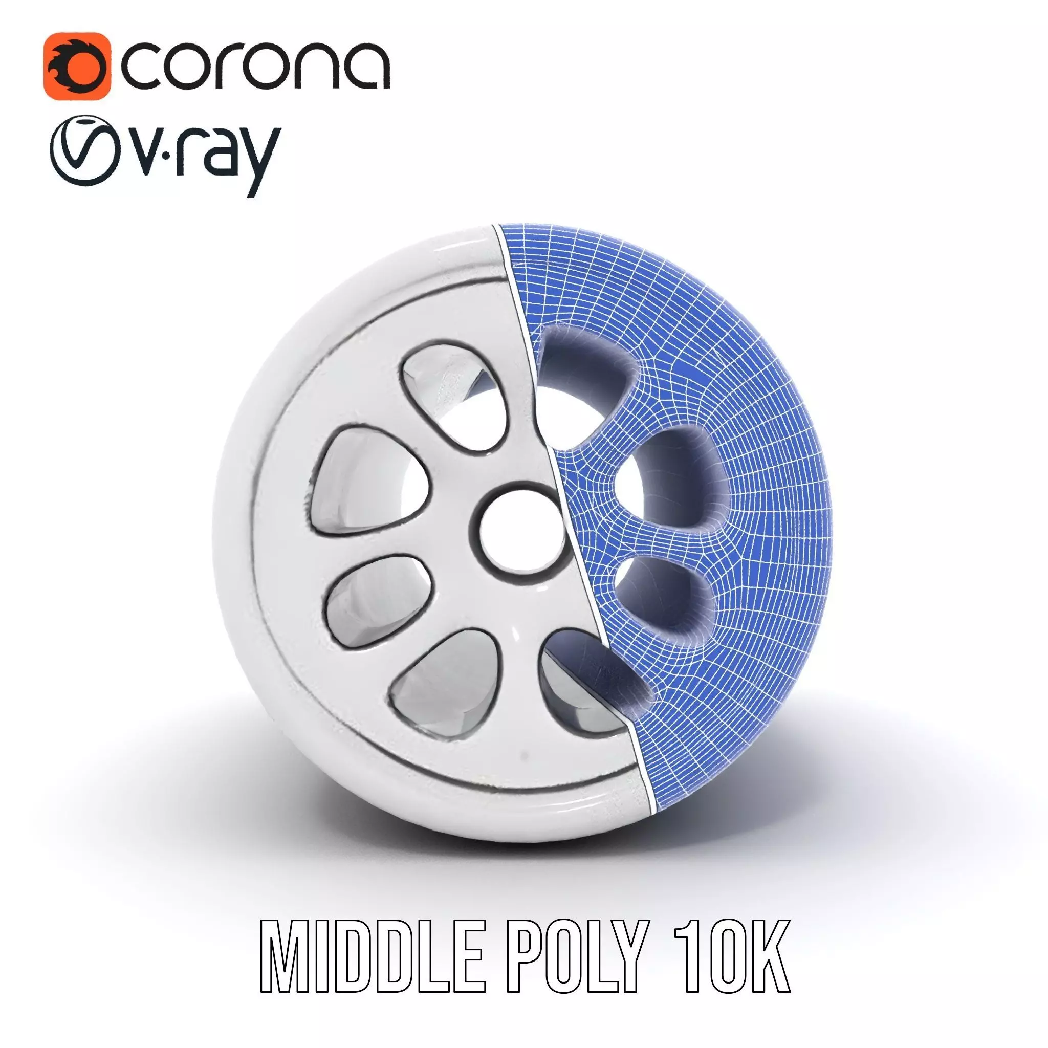 White Cylindrical Air Filter Model Pack Low-poly 3D model_30