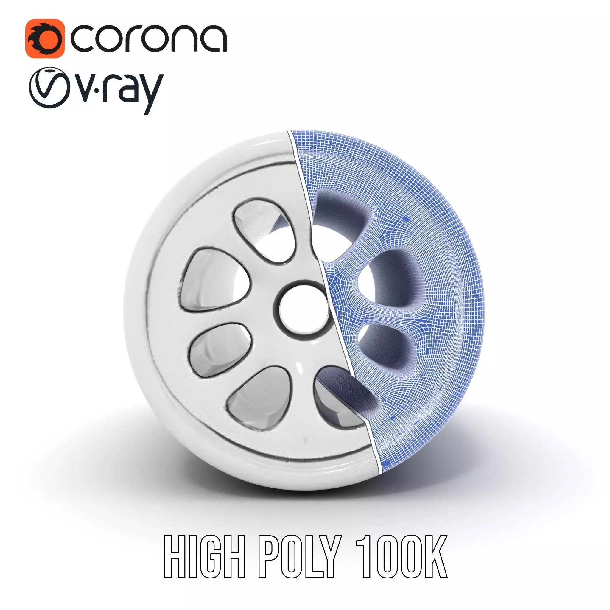 White Cylindrical Air Filter Model Pack Low-poly 3D model_33