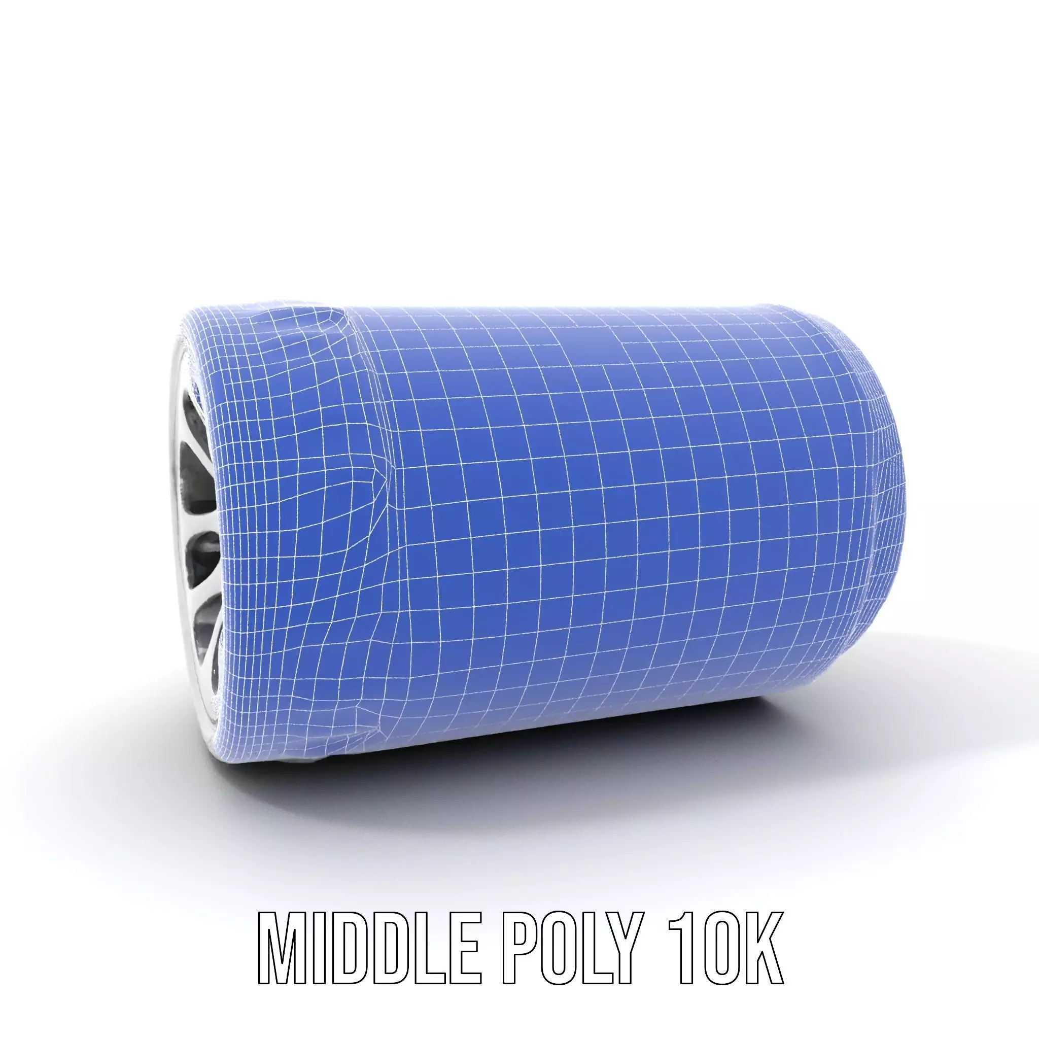 White Cylindrical Air Filter Model Pack Low-poly 3D model_16