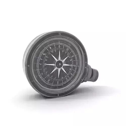 Nautical Compass Model Pack  Precision Navigation Instrument Low-poly 3D model