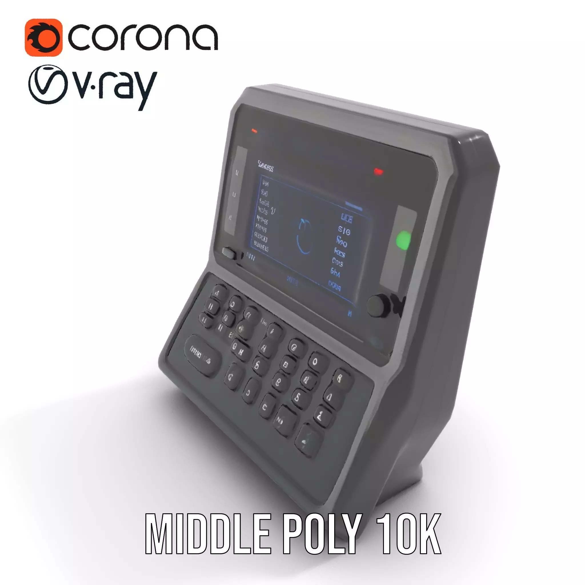 Advanced Keyboard Display Device Model Pack Low-poly 3D model_6