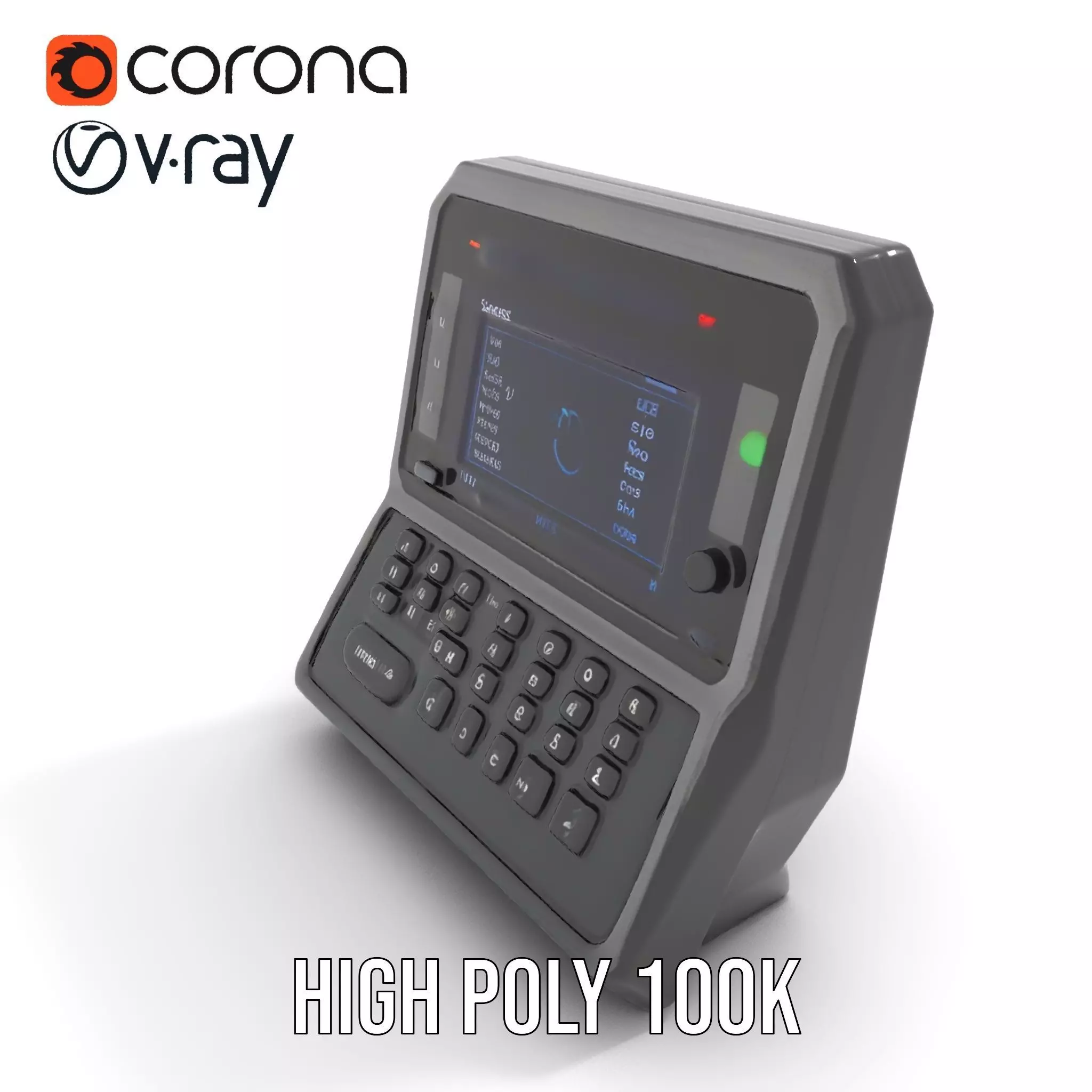 Advanced Keyboard Display Device Model Pack Low-poly 3D model_13