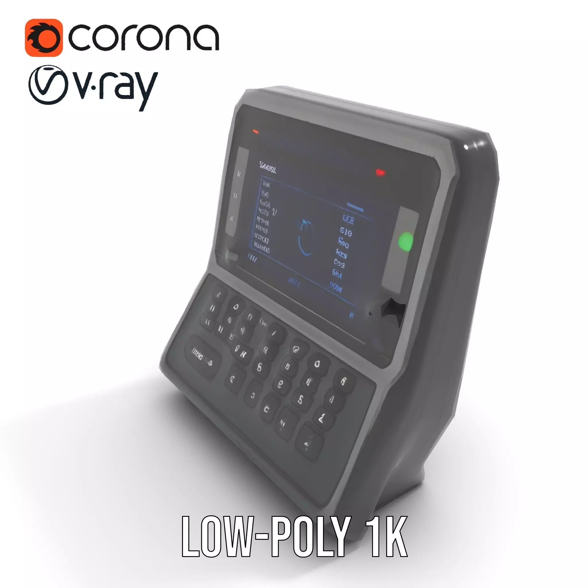 Advanced Keyboard Display Device Model Pack Low-poly 3D model_15