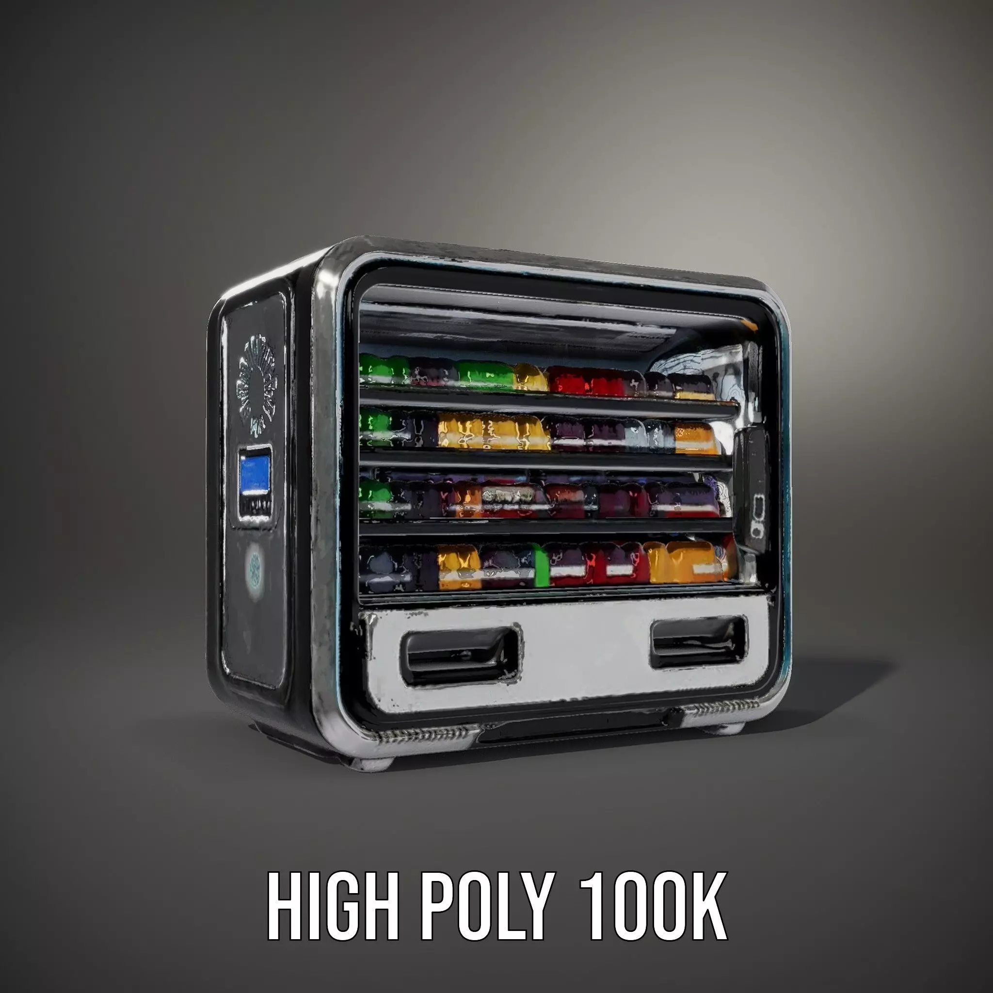 Modern Beverage Vending Machine Model Pack Low-poly 3D model_17