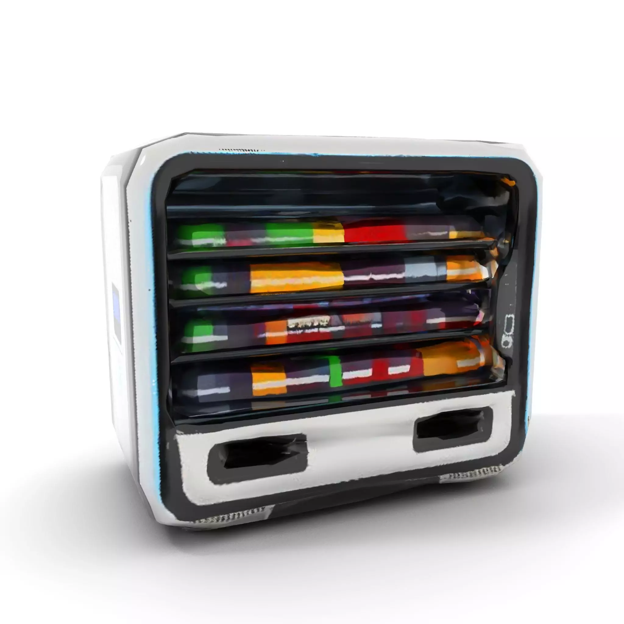 Modern Beverage Vending Machine Model Pack Low-poly 3D model_13