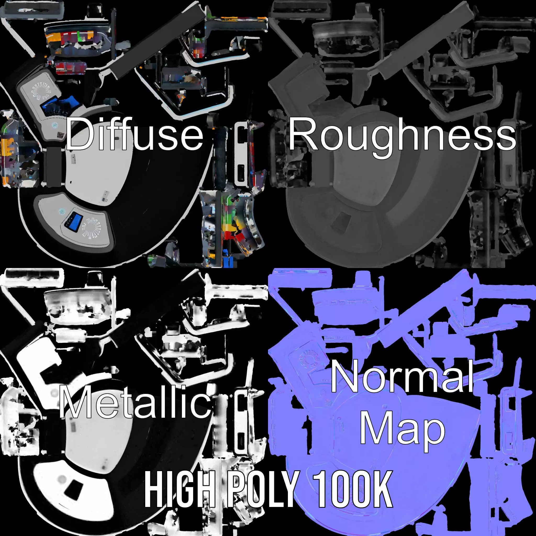 Modern Beverage Vending Machine Model Pack Low-poly 3D model_3