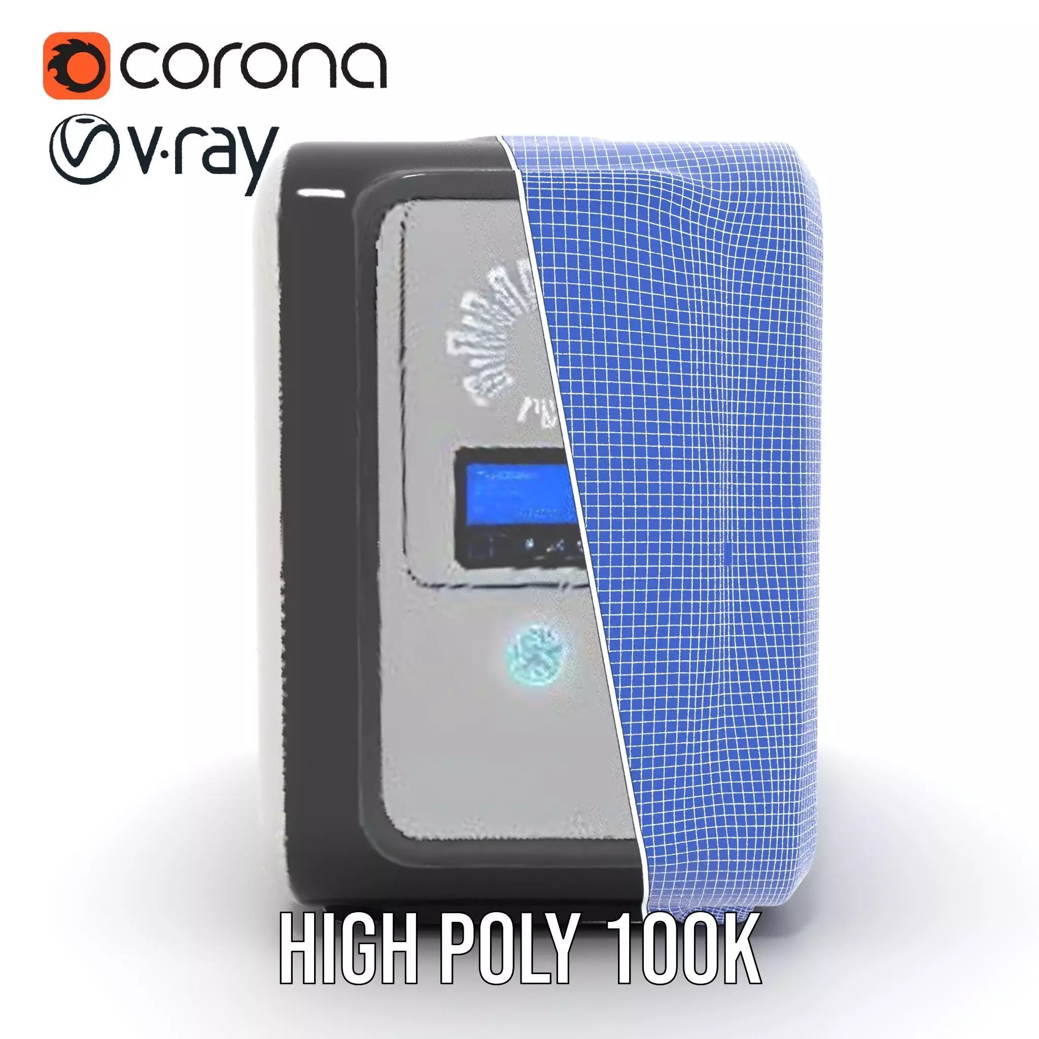 Modern Beverage Vending Machine Model Pack Low-poly 3D model_32