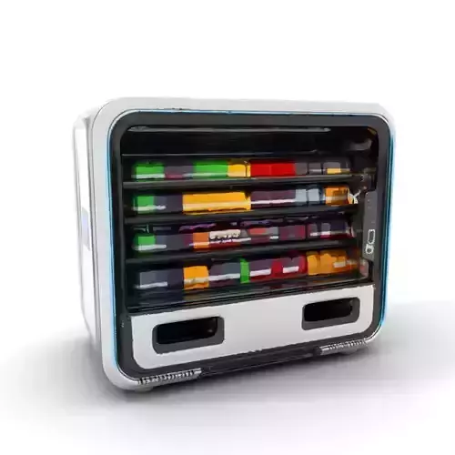 Modern Beverage Vending Machine Model Pack Low-poly 3D model