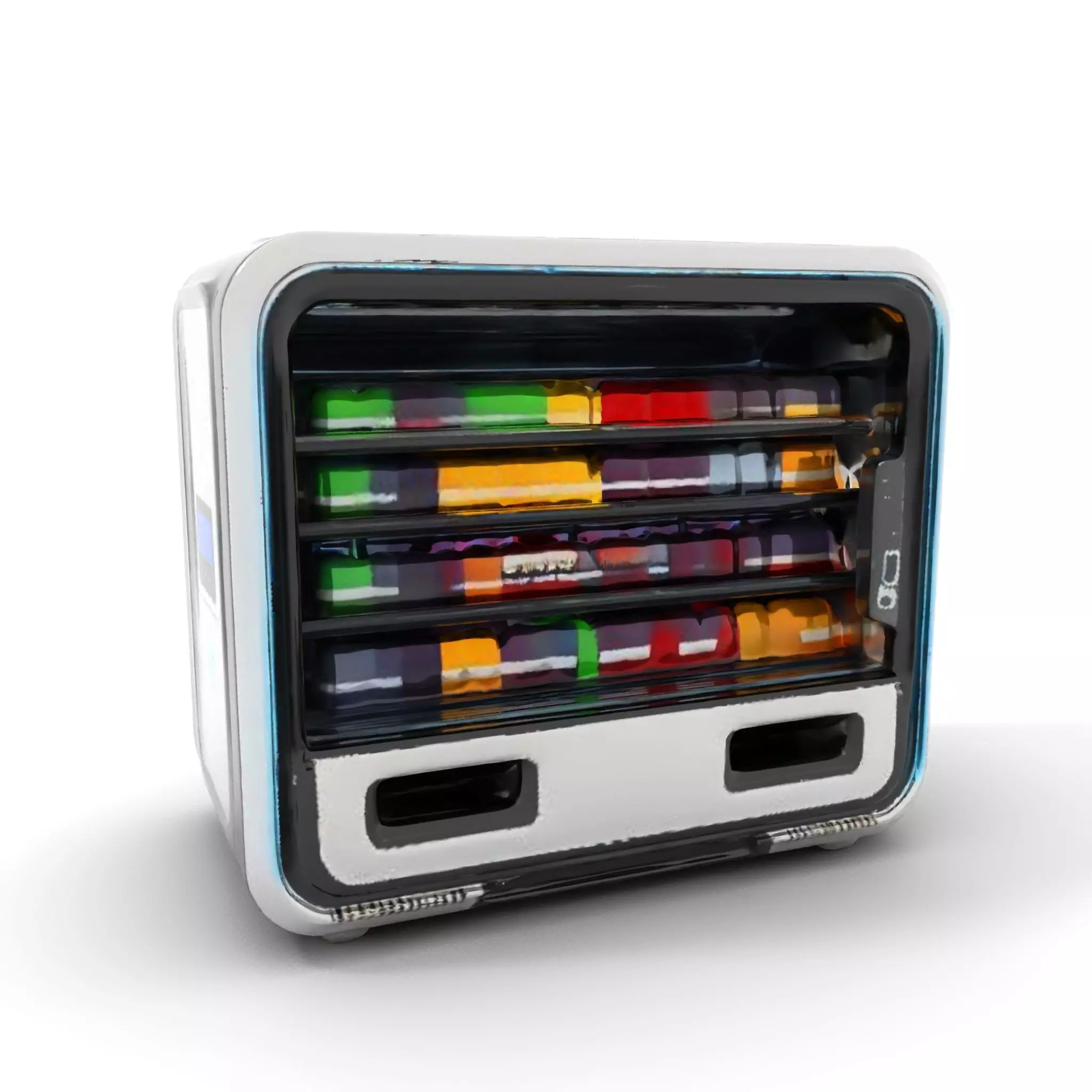 Modern Beverage Vending Machine Model Pack Low-poly 3D model_0