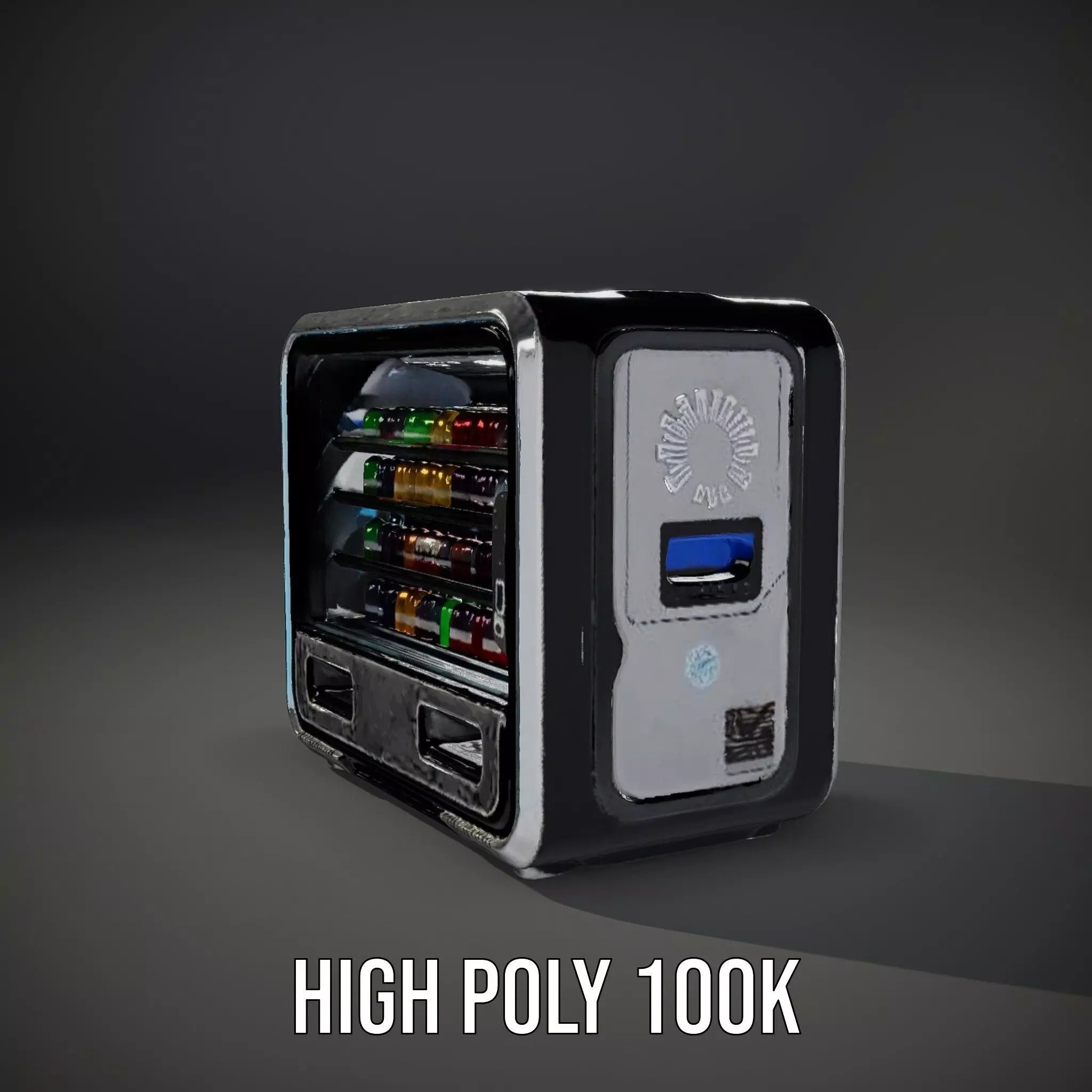 Modern Beverage Vending Machine Model Pack Low-poly 3D model_20