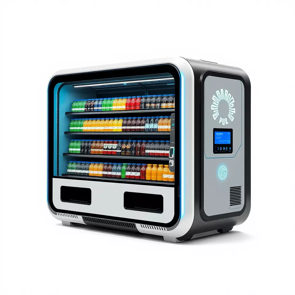 Modern Beverage Vending Machine Model Pack Low-poly 3D model_2