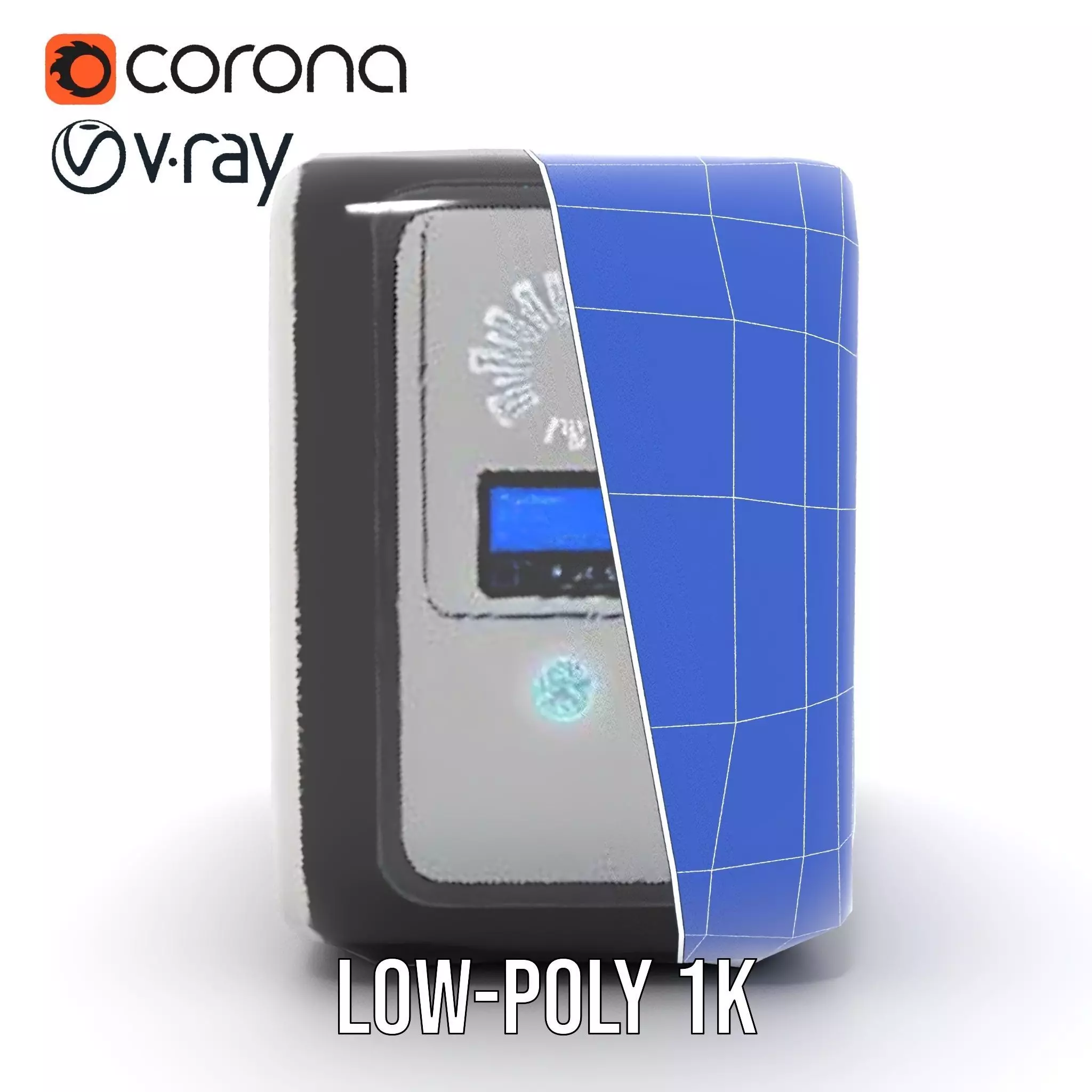 Modern Beverage Vending Machine Model Pack Low-poly 3D model_19