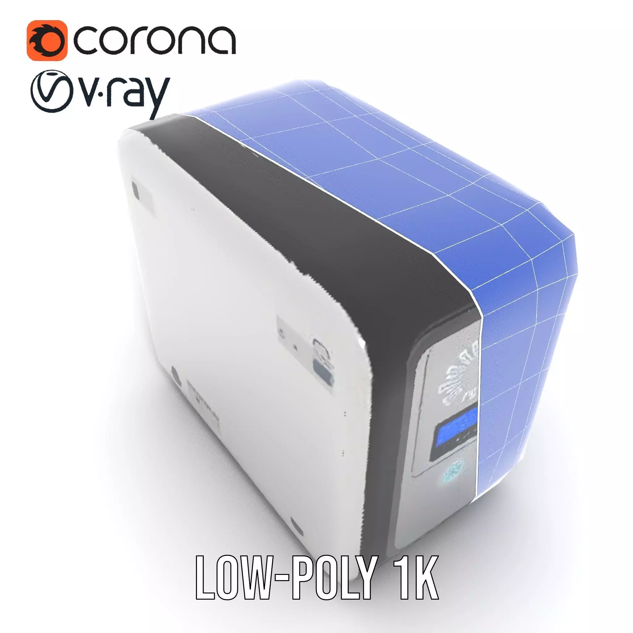 Modern Beverage Vending Machine Model Pack Low-poly 3D model_30