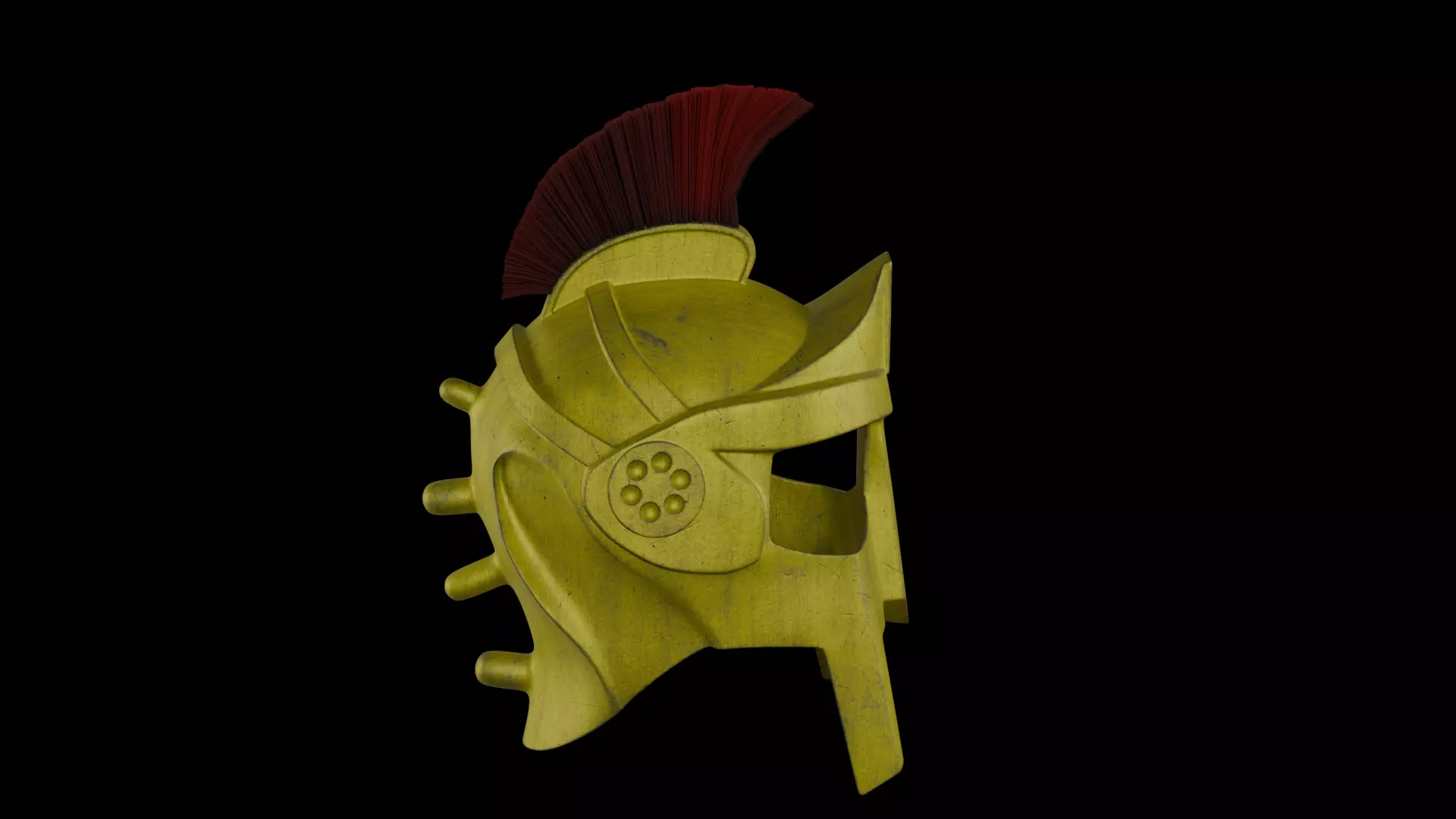 Rome Souvenir Helmet 3D Visualization Free 3D model_2