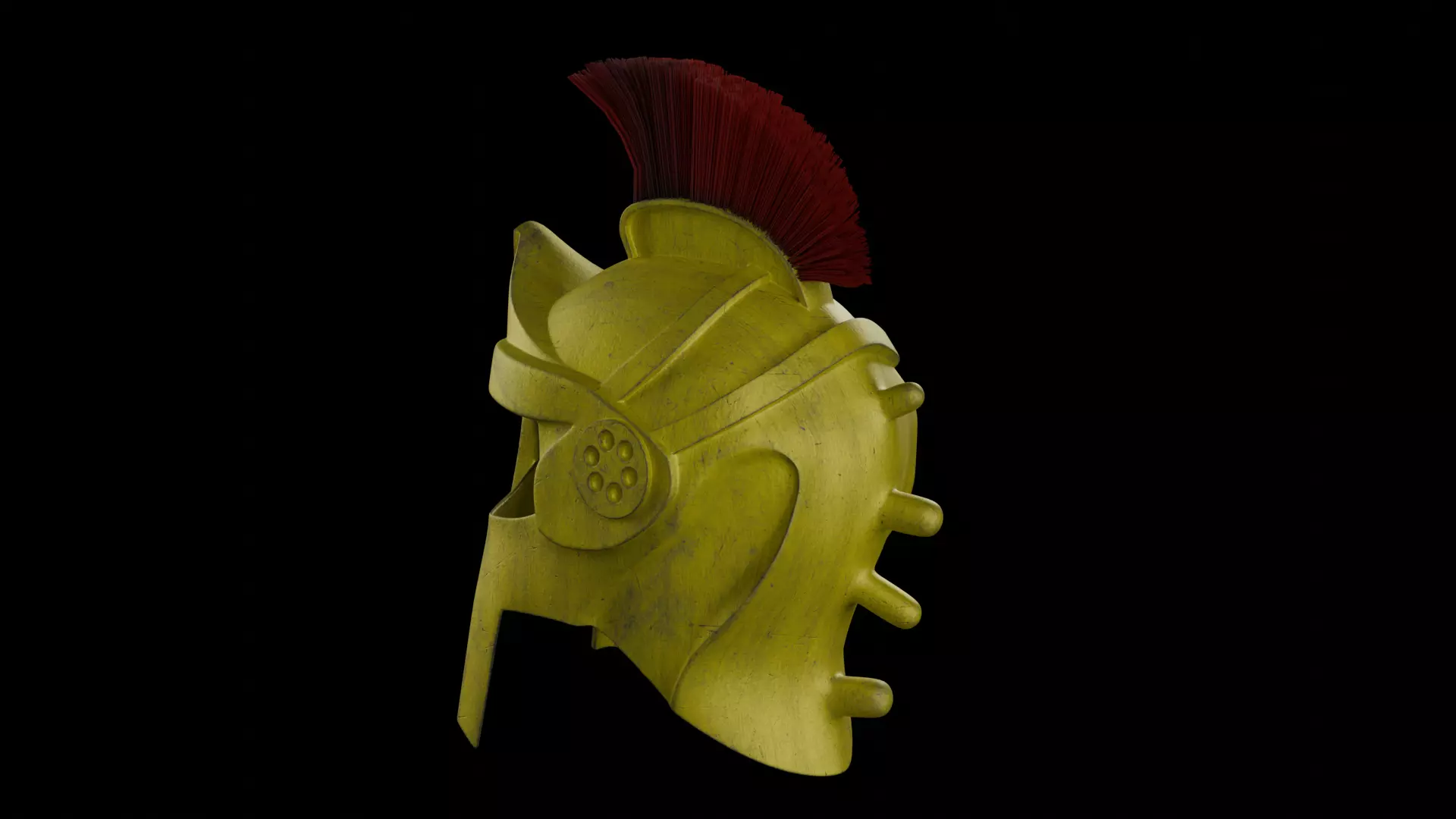 Rome Souvenir Helmet 3D Visualization Free 3D model_3