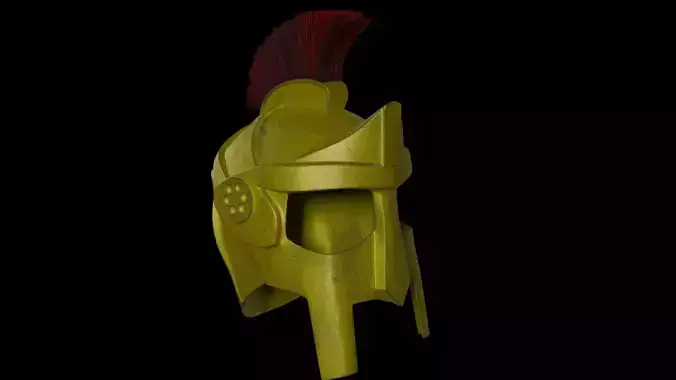 Rome Souvenir Helmet 3D Visualization