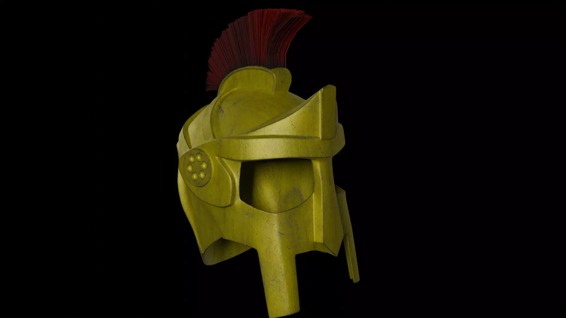 Rome Souvenir Helmet 3D Visualization Free 3D model_0