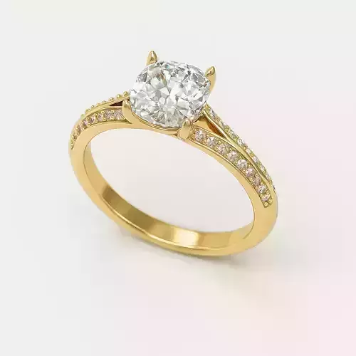 Solitaire engagement rings Model 7760