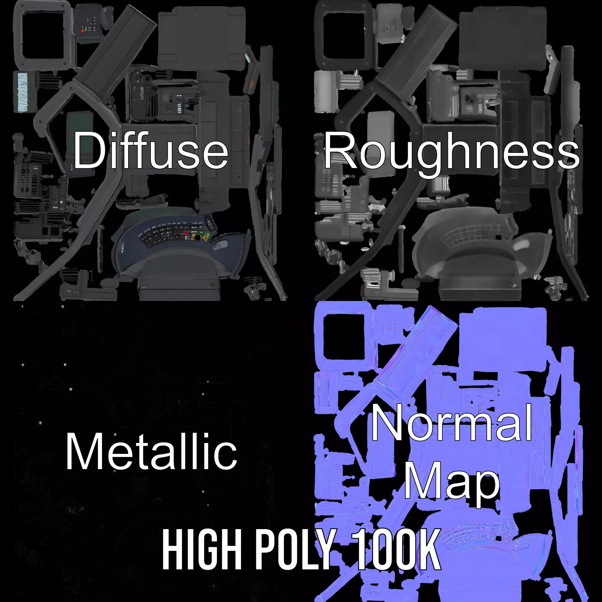 Medical Diagnostic Equipment Model Pack Low-poly 3D model_3