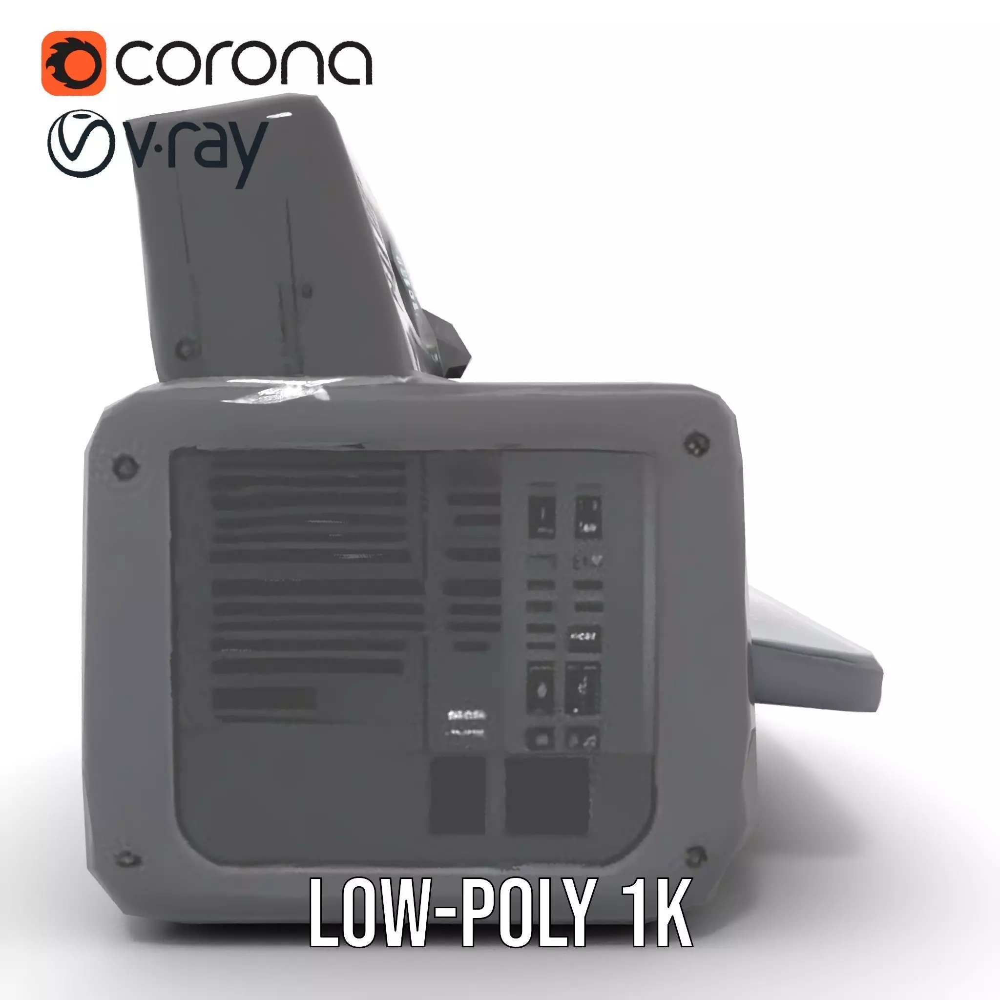 Medical Diagnostic Equipment Model Pack Low-poly 3D model_12