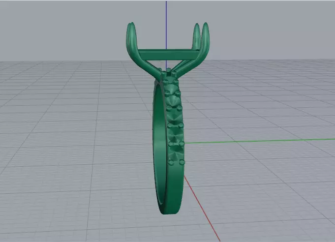 Solitaire engagement rings Model 7752 3D print model_4