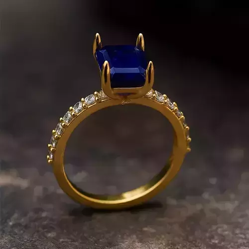 Solitaire engagement rings Model 7752