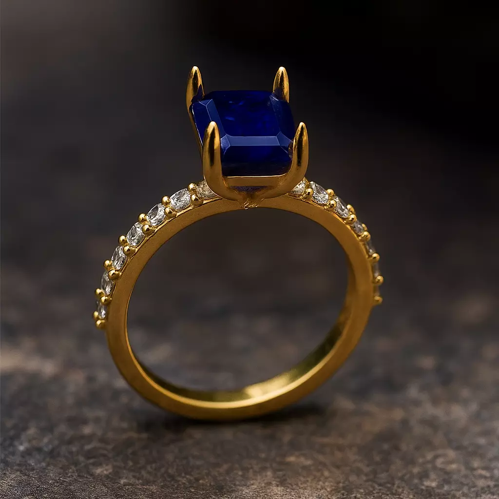 Solitaire engagement rings Model 7752 3D print model_0