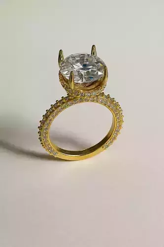 Solitaire engagement rings Model 7751