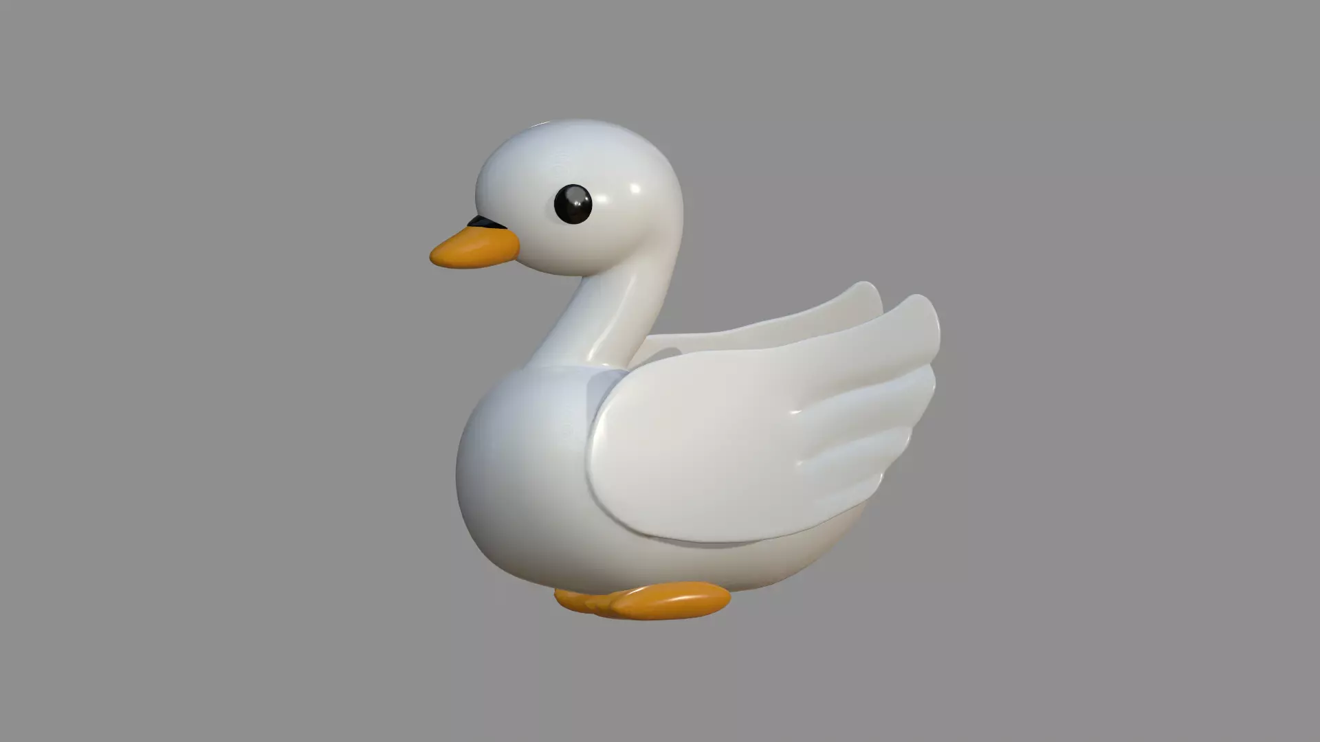 Cute Duck 3D print model_1