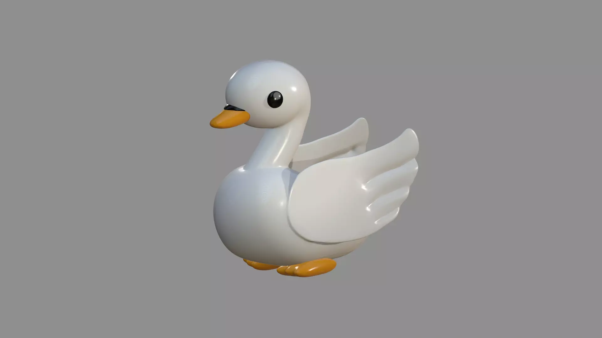 Cute Duck 3D print model_0