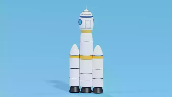 Cartoon Space Rocket