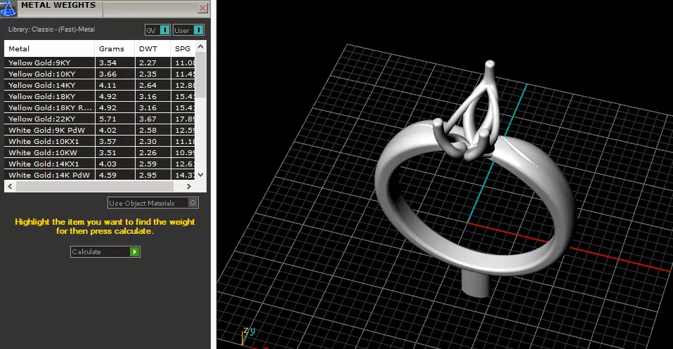 Solitaire pear engagement rings Model 7777 3D print model_6
