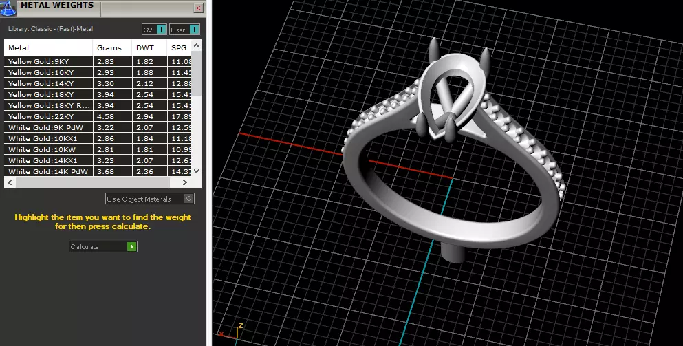 Solitaire pear engagement rings Model 7775 3D print model_6