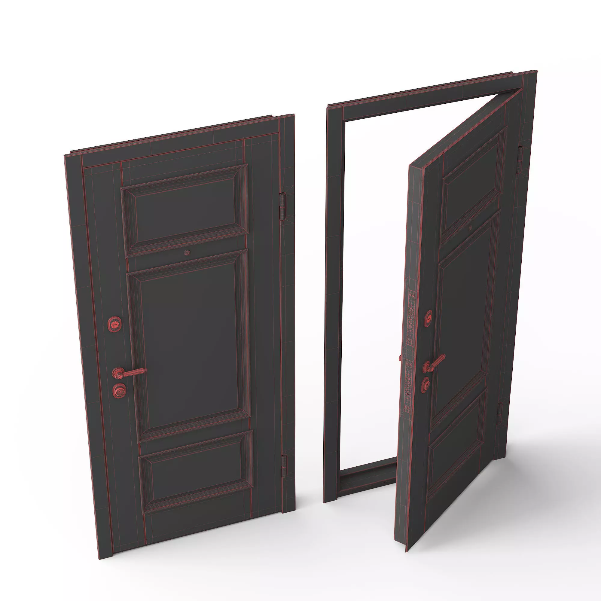 Zev Door 3D model_2