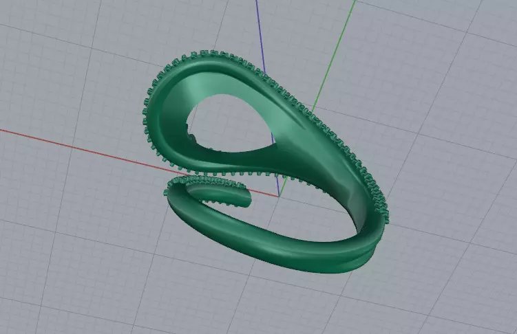 Solitaire pear engagement rings Model 7769 3D print model_4