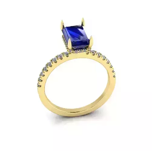 Solitaire engagement rings Model 7814