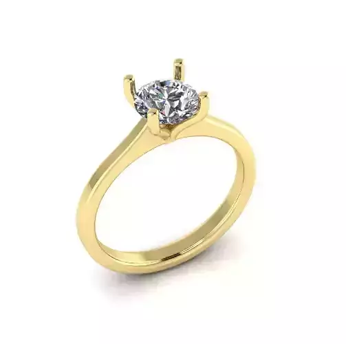 Solitaire engagement rings Model 7804