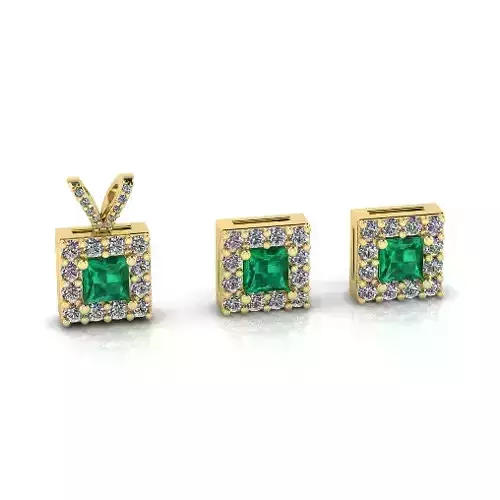Pendant earrings Model 7803