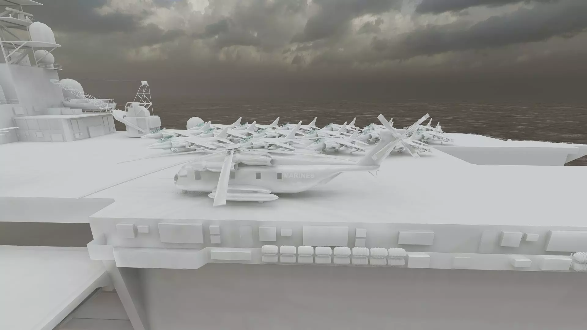 US navy  Amphibious Assault Ship 3D model_44