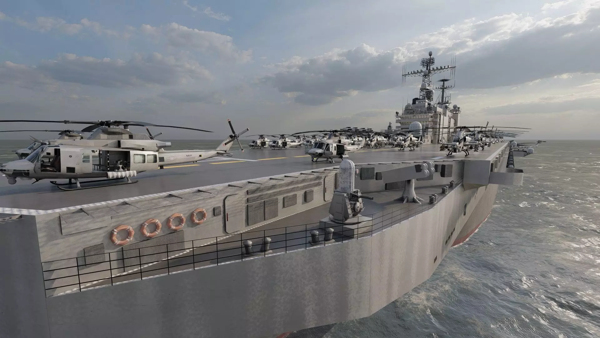 US navy  Amphibious Assault Ship 3D model_23