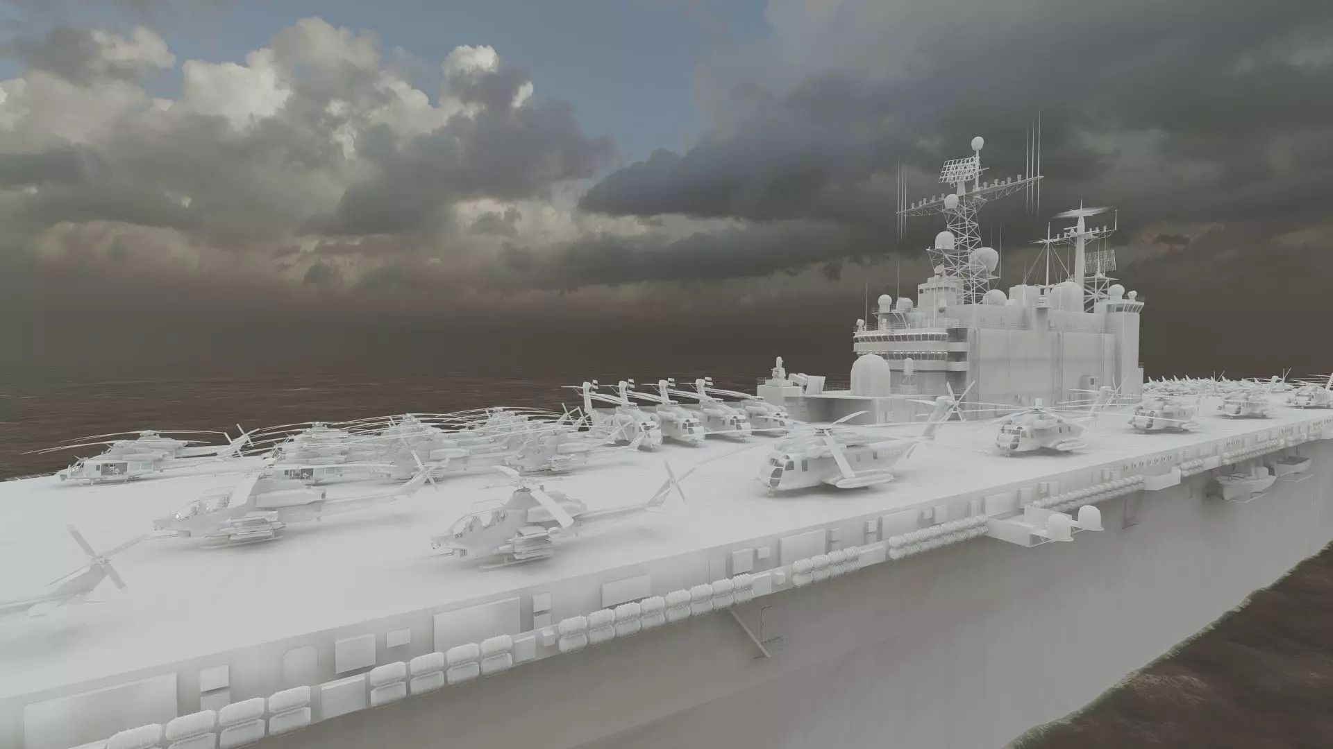 US navy  Amphibious Assault Ship 3D model_39