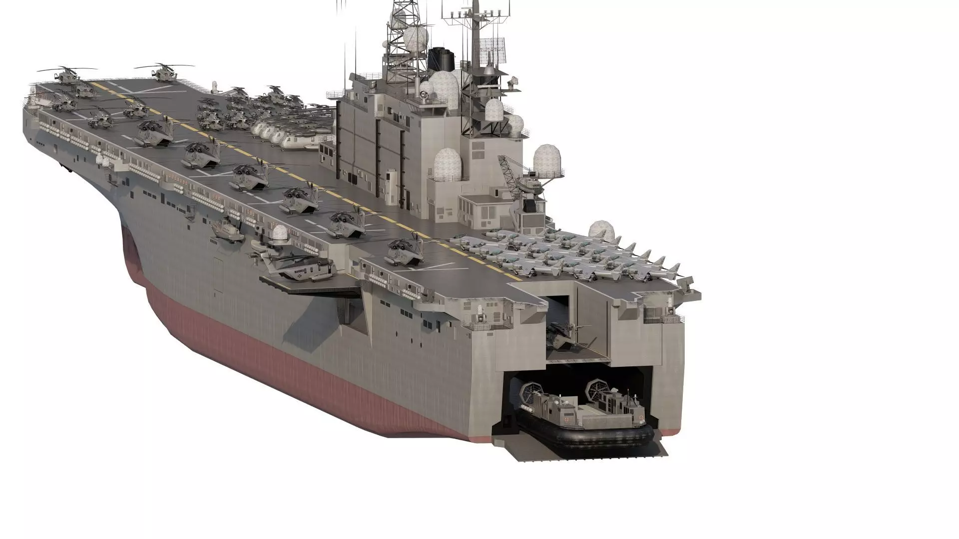 US navy  Amphibious Assault Ship 3D model_6
