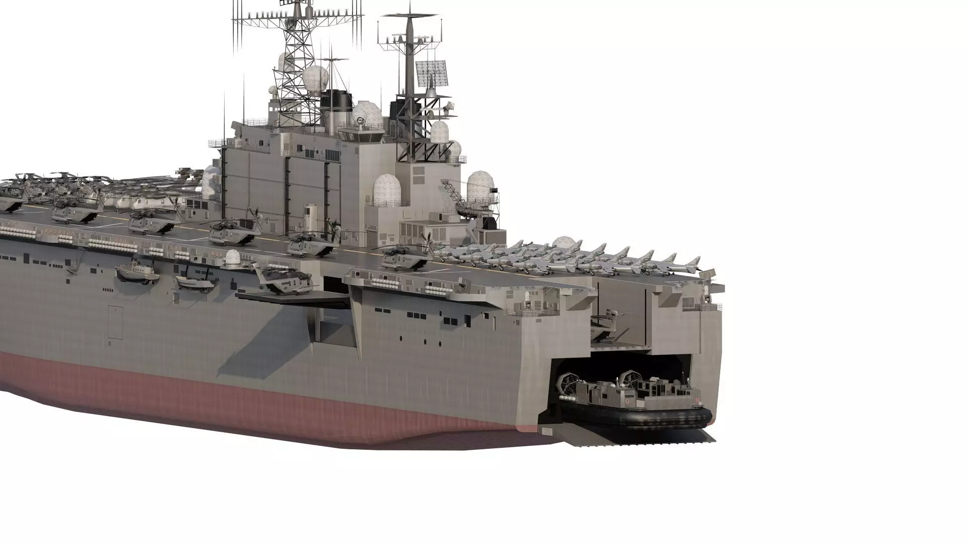 US navy  Amphibious Assault Ship 3D model_7