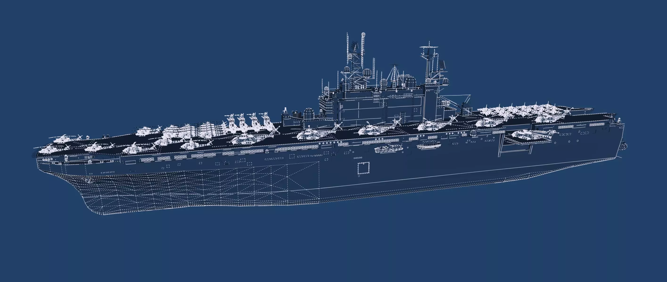 US navy  Amphibious Assault Ship 3D model_46