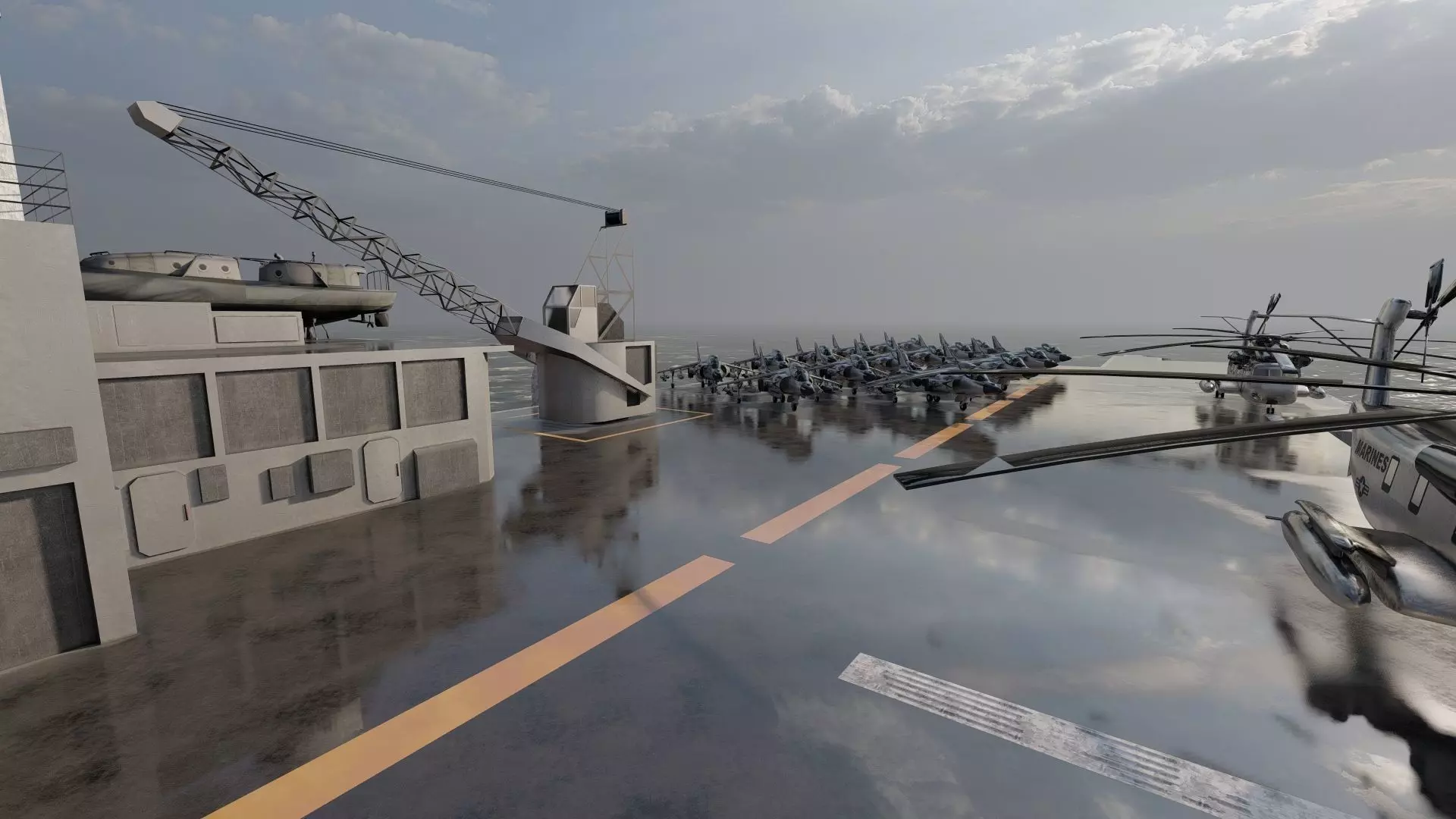 US navy  Amphibious Assault Ship 3D model_34