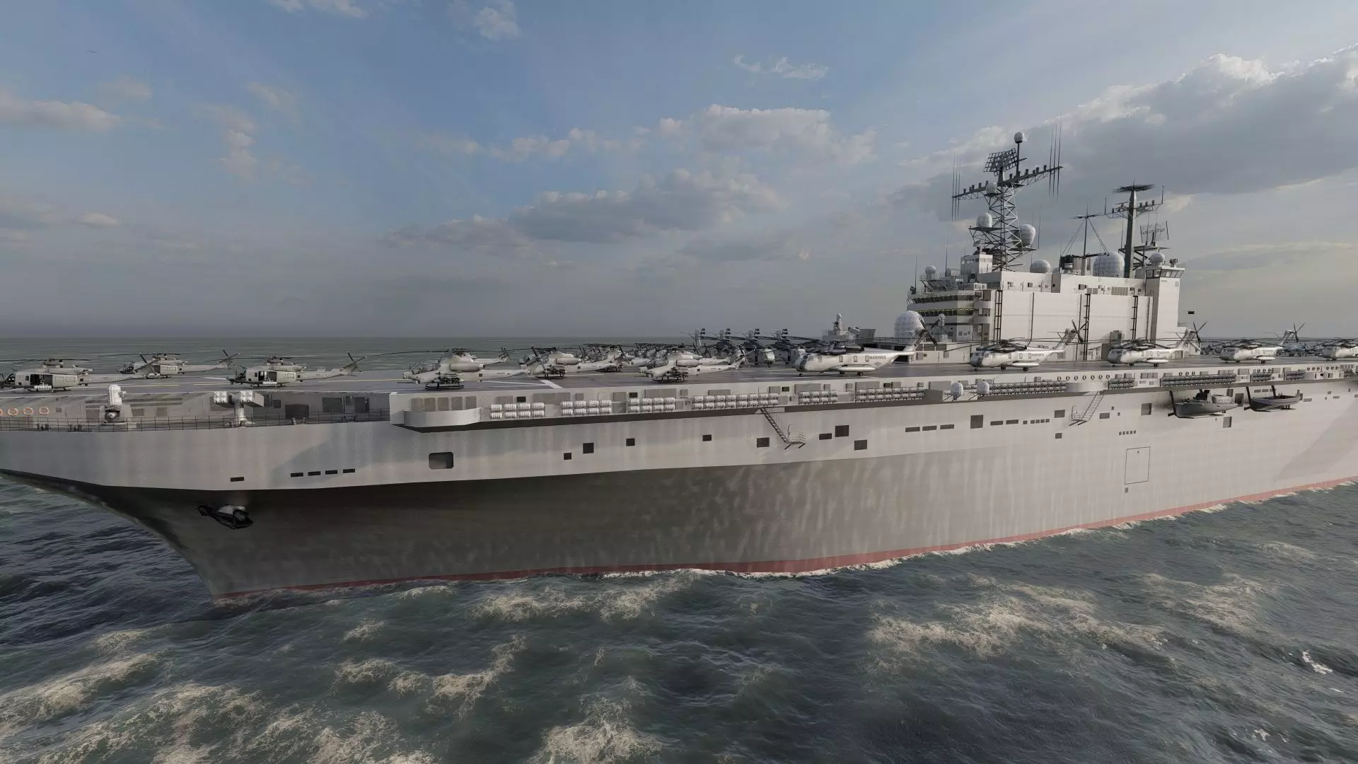 US navy  Amphibious Assault Ship 3D model_24