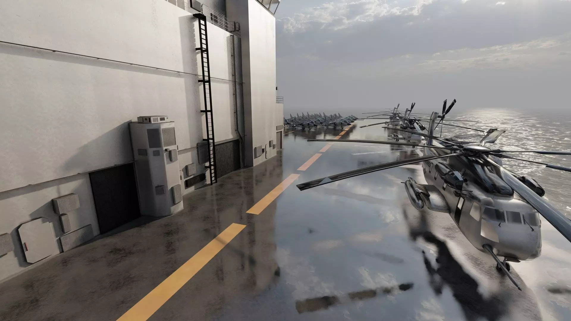 US navy  Amphibious Assault Ship 3D model_33