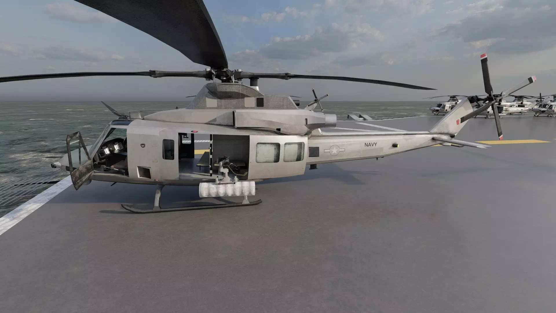 US navy  Amphibious Assault Ship 3D model_25