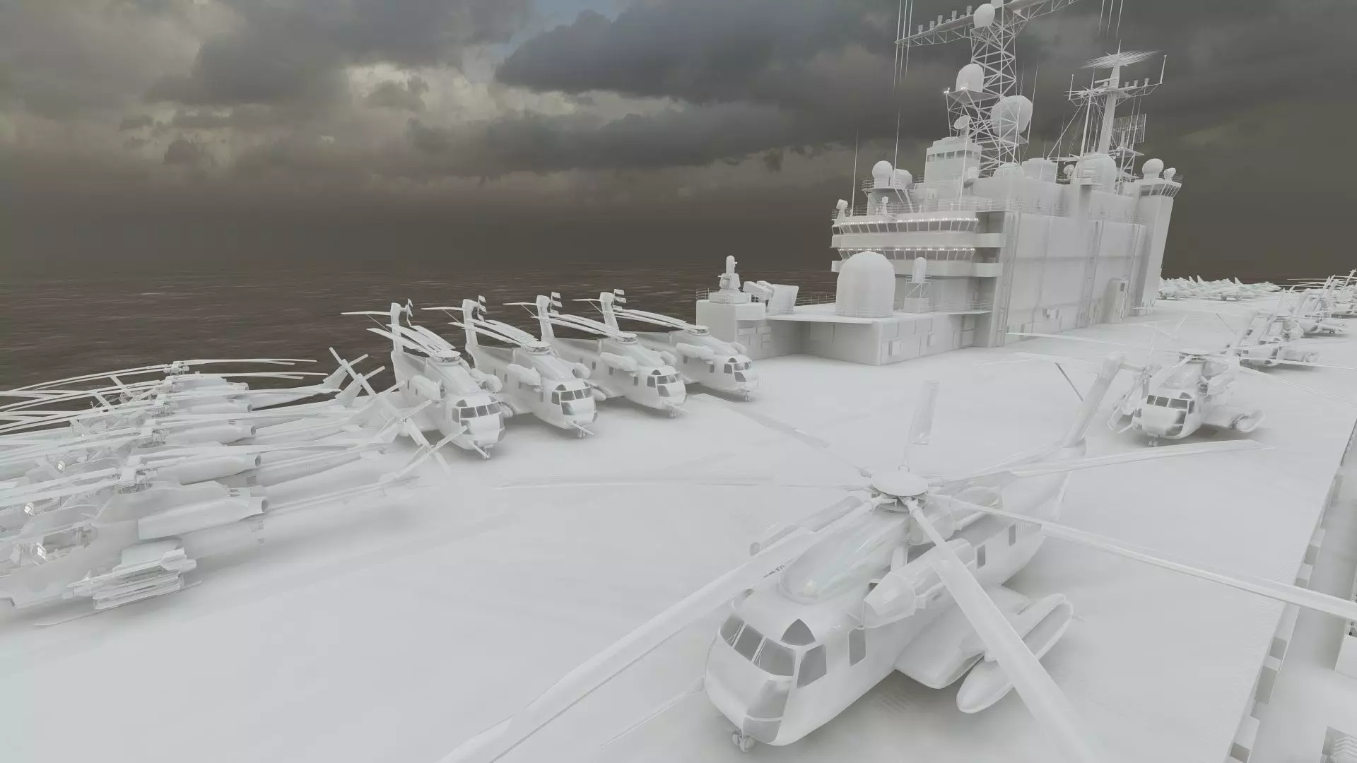 US navy  Amphibious Assault Ship 3D model_40