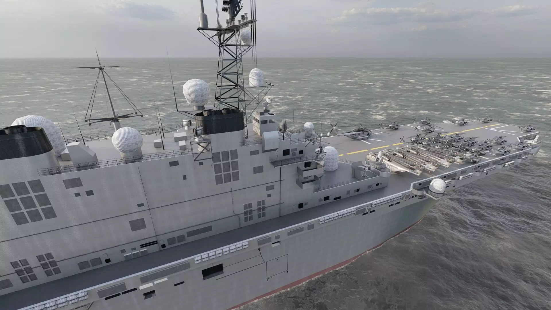 US navy  Amphibious Assault Ship 3D model_20